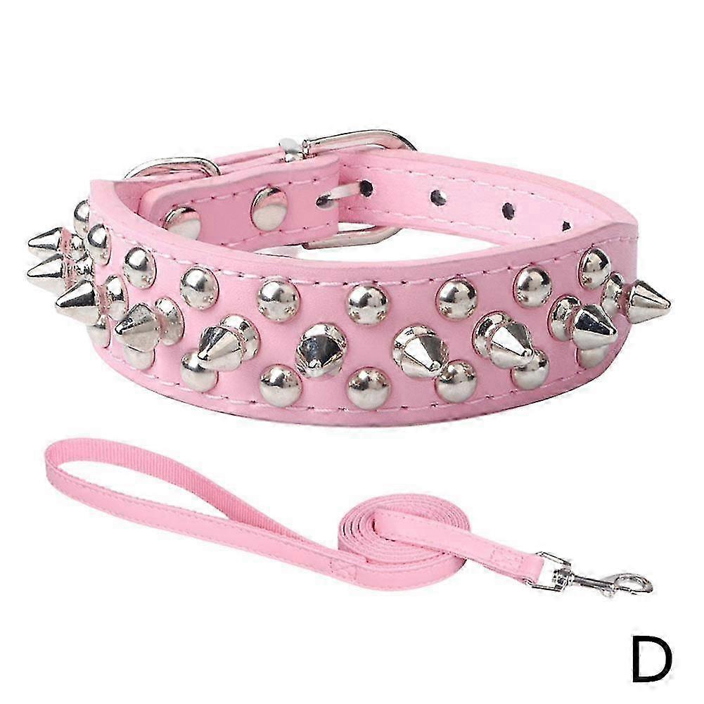 Rivet Leather Dog Collar Adjustable