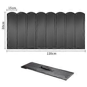 Folding Stove Windscreen 8 Plates Galvanized Camping Cooker Stove Windshield with Storage Bag