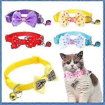Soft Polyester Bow Collar With Bell