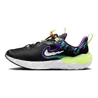 Nike Run Flow SE Støddæmpende åndbare lave løbesko sort grøn unisex DZ4490-001