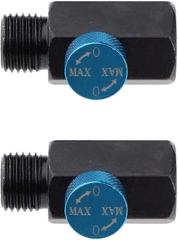 2pcs 1/4 Inline Regulator Solid Steel Compressed Air Pressure Valve Tool