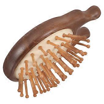 Sandalwood Nose for Facial Massage with Small Hair Comb