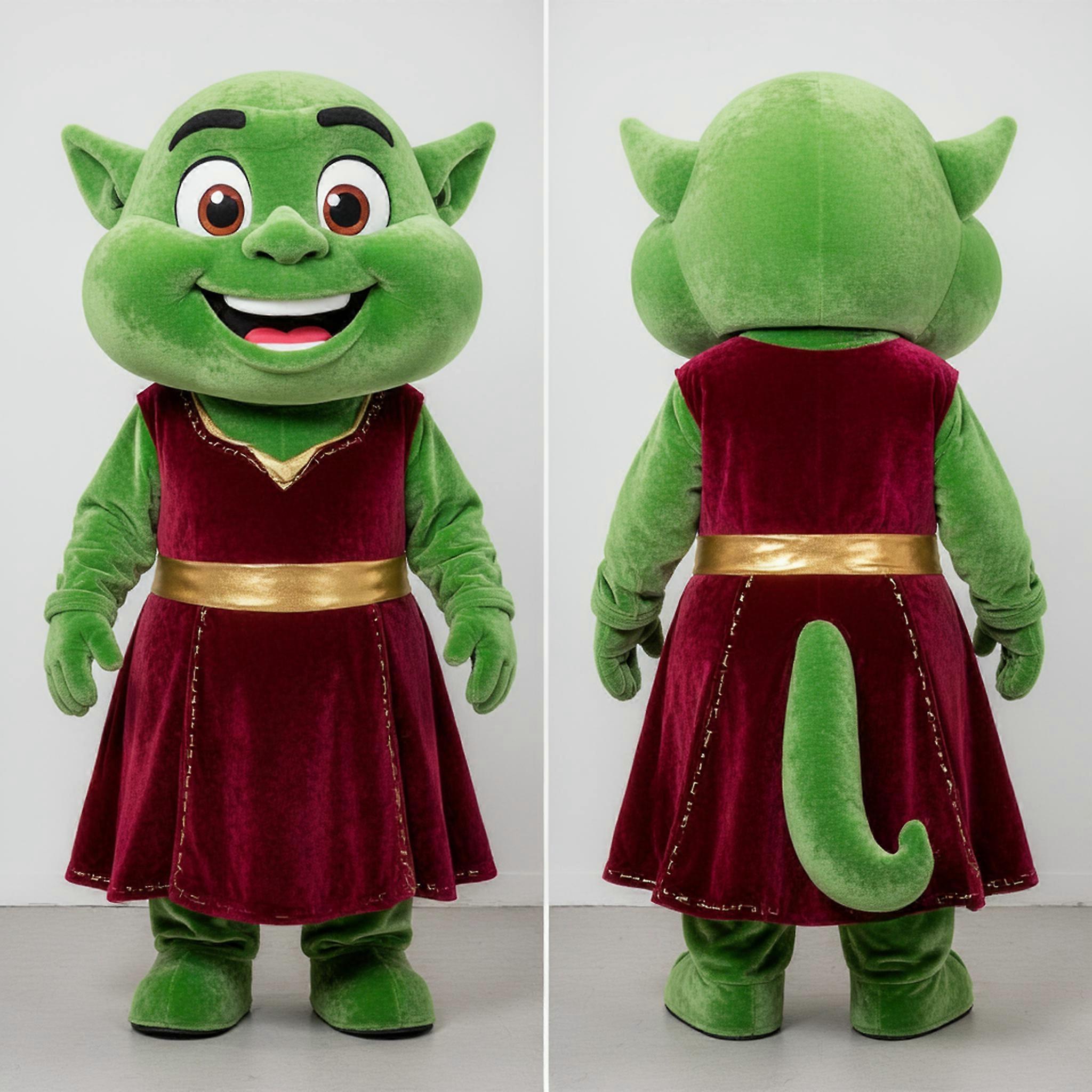 MASTICOT Smooth Green Ogre Mascot