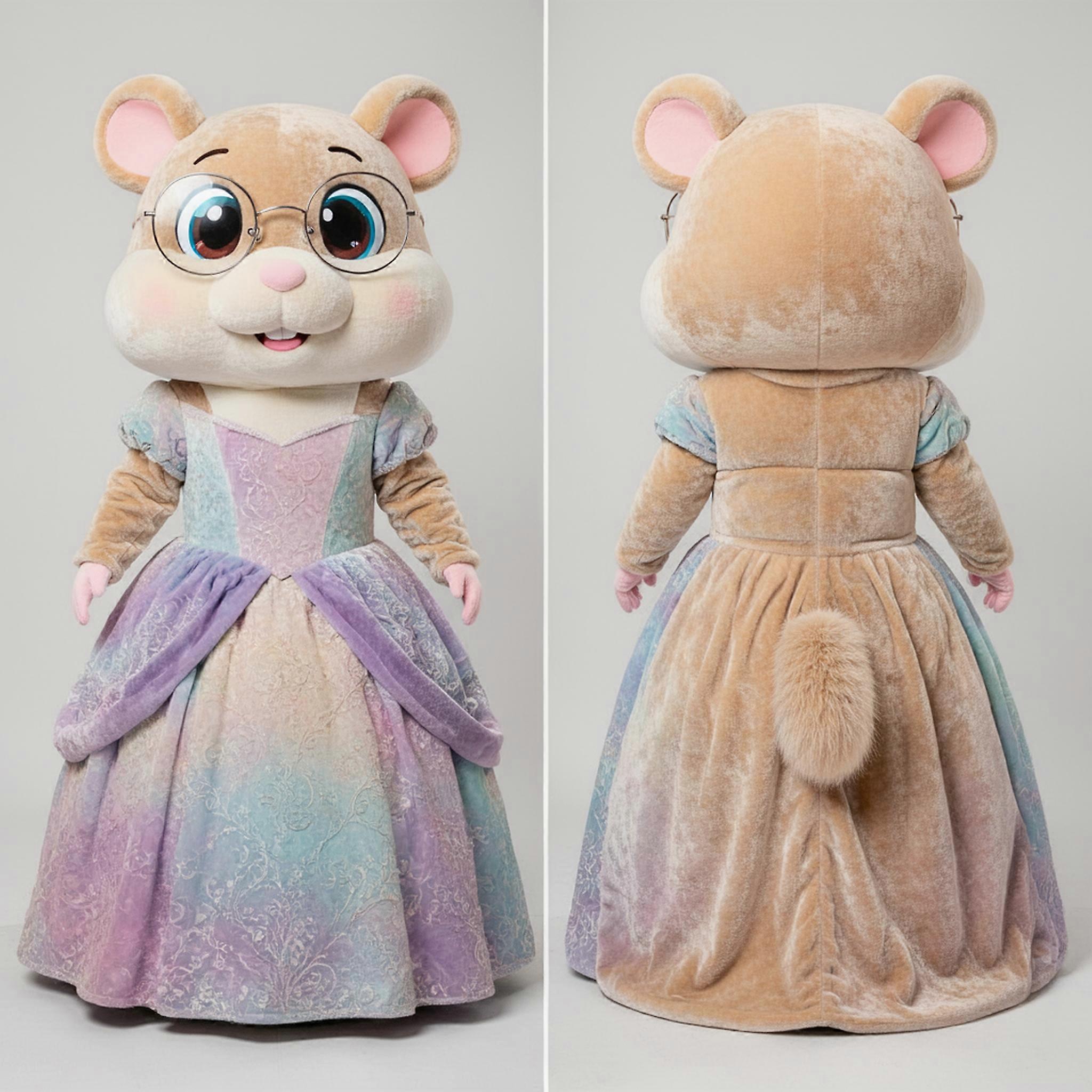 MASTICOT Beige Velvety Hamster Mascot