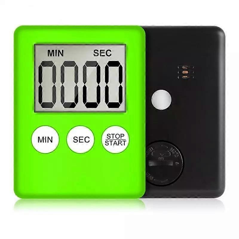 Magnetic Digital Kitchen Timer Portable Countdown Alarm Clock Multicolor LCD Screen for Baking Study Time Management