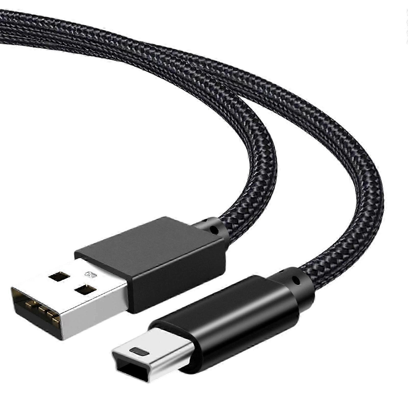 Nylon-Braided Mini-B USB 2.0 Cable