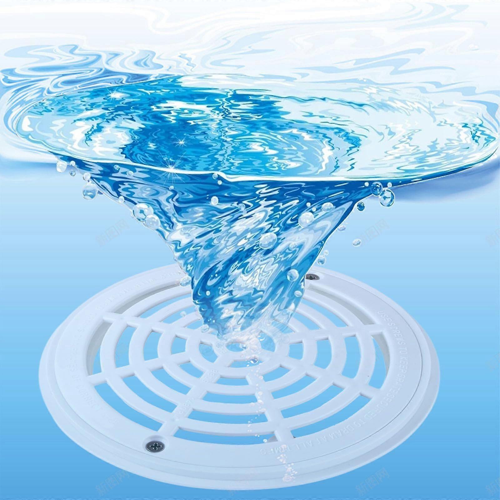 Pool Drain Cover AntiVortex Flow Design for Swimming Pool Floor Drain Replacement with Internal Thread