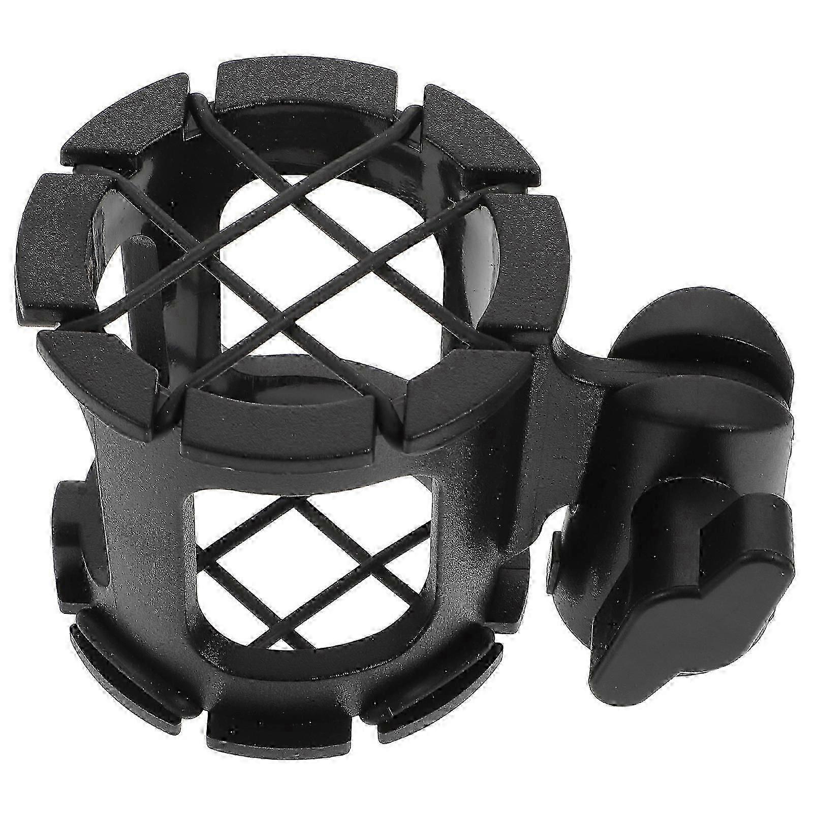 Black Plastic Microphone Rack Anti Vibration Stand compatible with WI