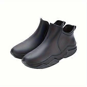 Botas de chuva antiderrapantes unissex, botas de borracha grossas, resistentes ao desgaste e impermeáveis ​​para uso externo, ideais para casais.