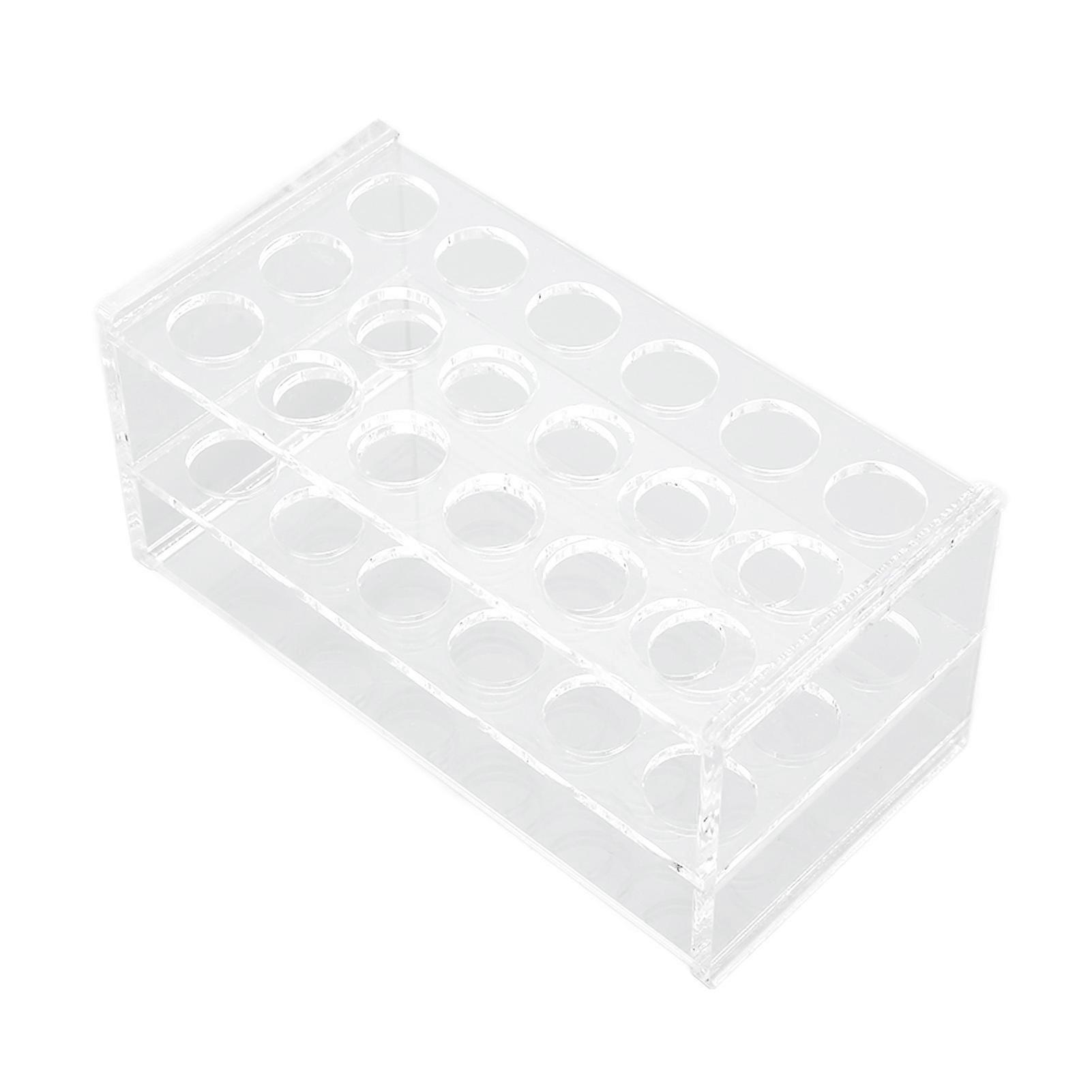 Acrylic Three-Layer Test Tube Rack For Laboratory Use