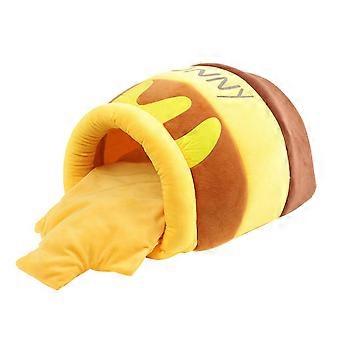 Winter Warm Cat Bed and Honey Pot Cat House with Soft Plush Comfort and Durable Cozy Design