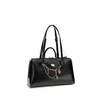Dolce & Gabbana Black Calf Leather Bos Taurus Shoulder Bag