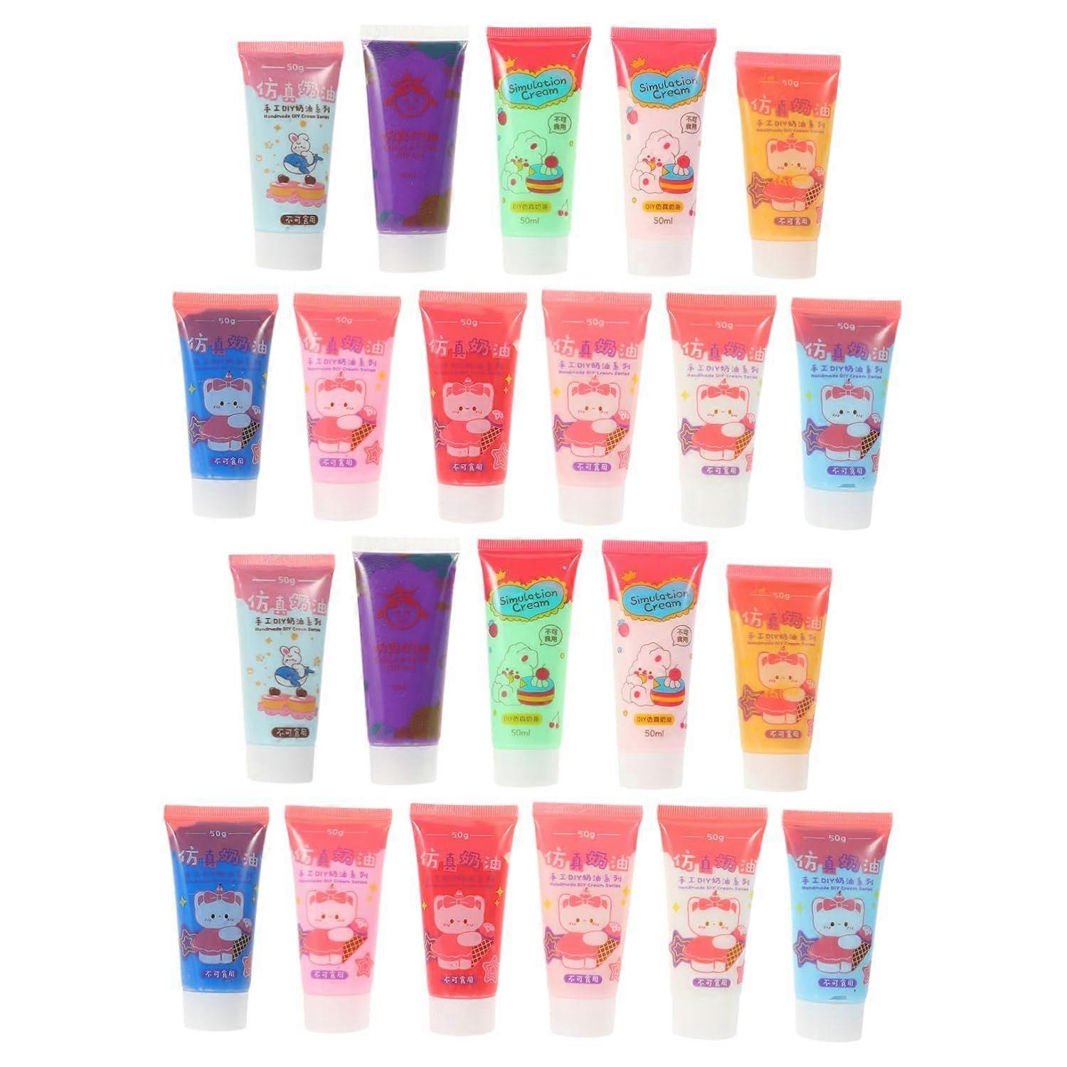 22 Pcs Simulation Cream Glue Kit for Phone Case Making