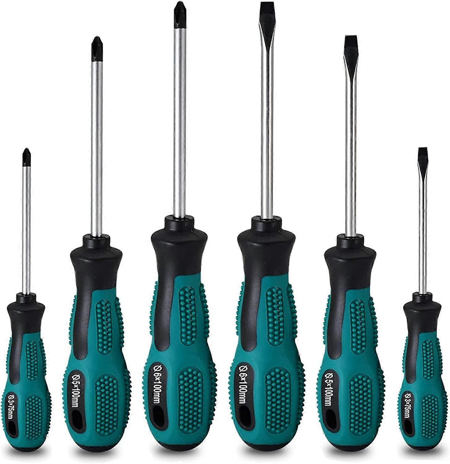 6pc Corrosion-Resistant Screwdrivers