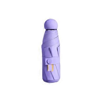 Travel Umbrella Compact Capsule Design Windproof Dual SunRain Protection Lightweight Folding Umbrella(D)