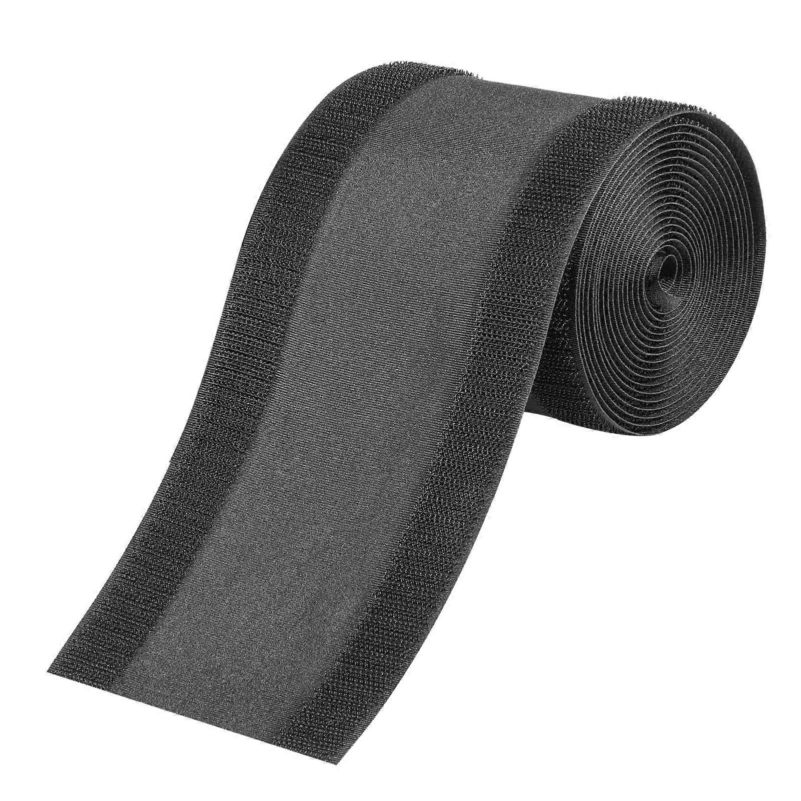 Carpet Cord Cover Cable Protector Reusable Floor Cable Protector Management Hook and Loop Design Black