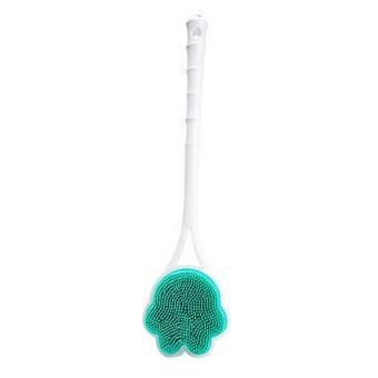 Long Handle Back Brush for Shower with Cute Bear Paw Design - Fun Daily Self Care Bath Scrubber for Men and Women yfsy