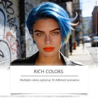 Temporary Hair Color Stick (Blue) Is Carefully Formulated With 1,2-Hexanediol And Tocopherol (Vitamin E)