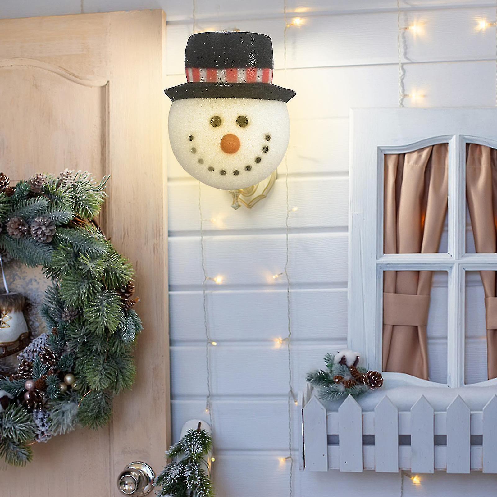 Christmas Lampshade Door Hanging Snowman Lamp Hanging Street Lampshade