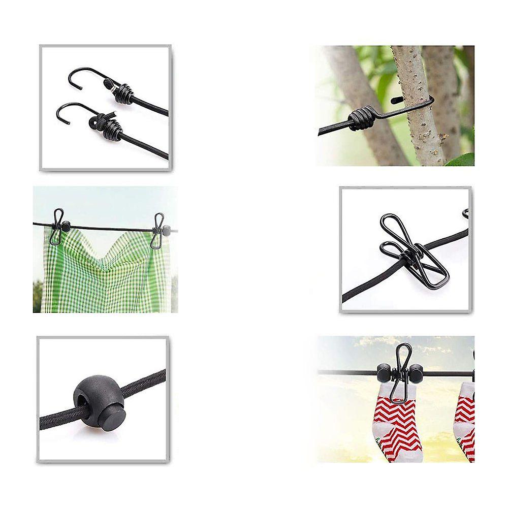 Set Of 2 Clothesline Camping Clothesline Travel Outdoor Flexible