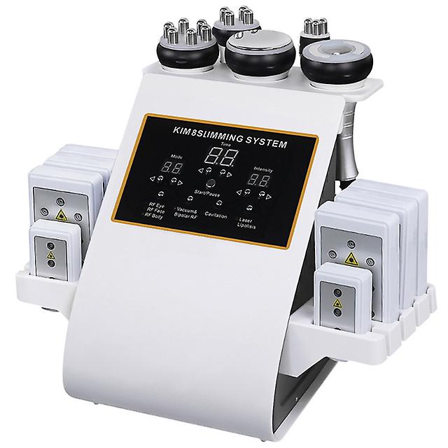 New Arrival 40k Ultrasonic Cavitation Vacuum 8pads Lipo Body Slimming Machine For Spa (button Models)