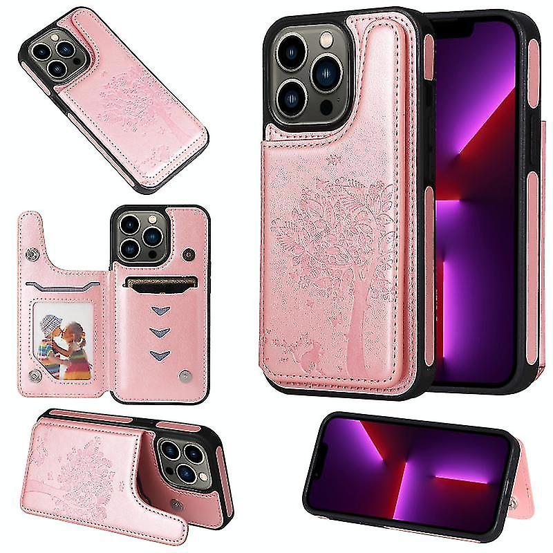 Per Iphone 13 Pro Cat Tree Embossing Pattern Shockproof Phone Case