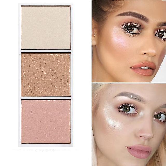 Highlighter2 4 Colors Bronzer & Highlighter Palette Makeup Face Contour Powder