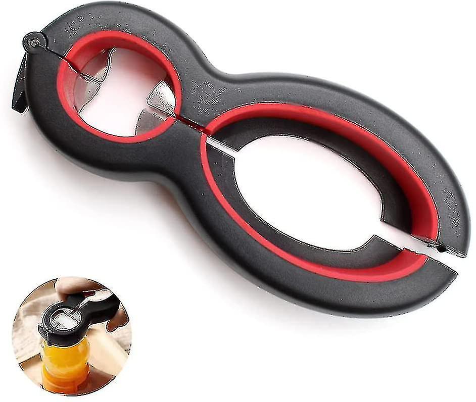 6 In 1 Multifunctional Opener, Kitchen Non-slip Jar Opener