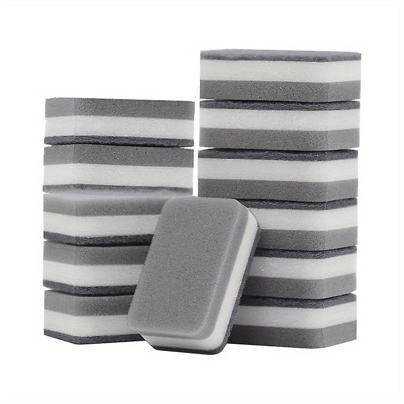 6 قطع / 12 قطعة طقم تنظيف المسح السحري - وسادة تجوب على الوجهين للتنظيف المنزلي - إسفنجة غسل الصحون وقطعة قماش للتنظيف - إسفنجة المطبخ Cleanin