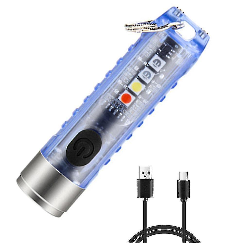 Mini Led Flashlights Usb Rechargeable Small Keychain Flashlight