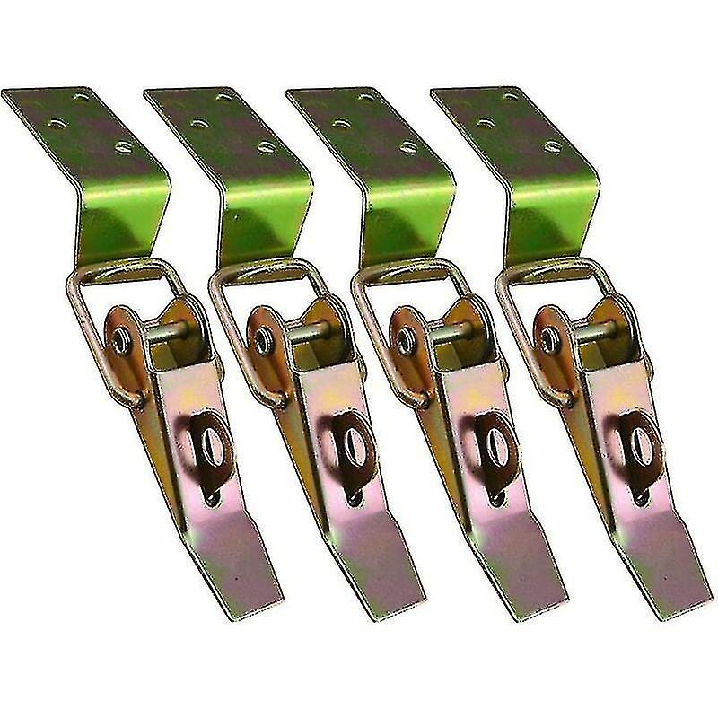 4 قطع رافعة المشبك ، الربيع قبض مزلاج تبديل صغير ، قفل مربع قفل قفل الفولاذ المقاوم للصدأ المشبك لعلبة هدية