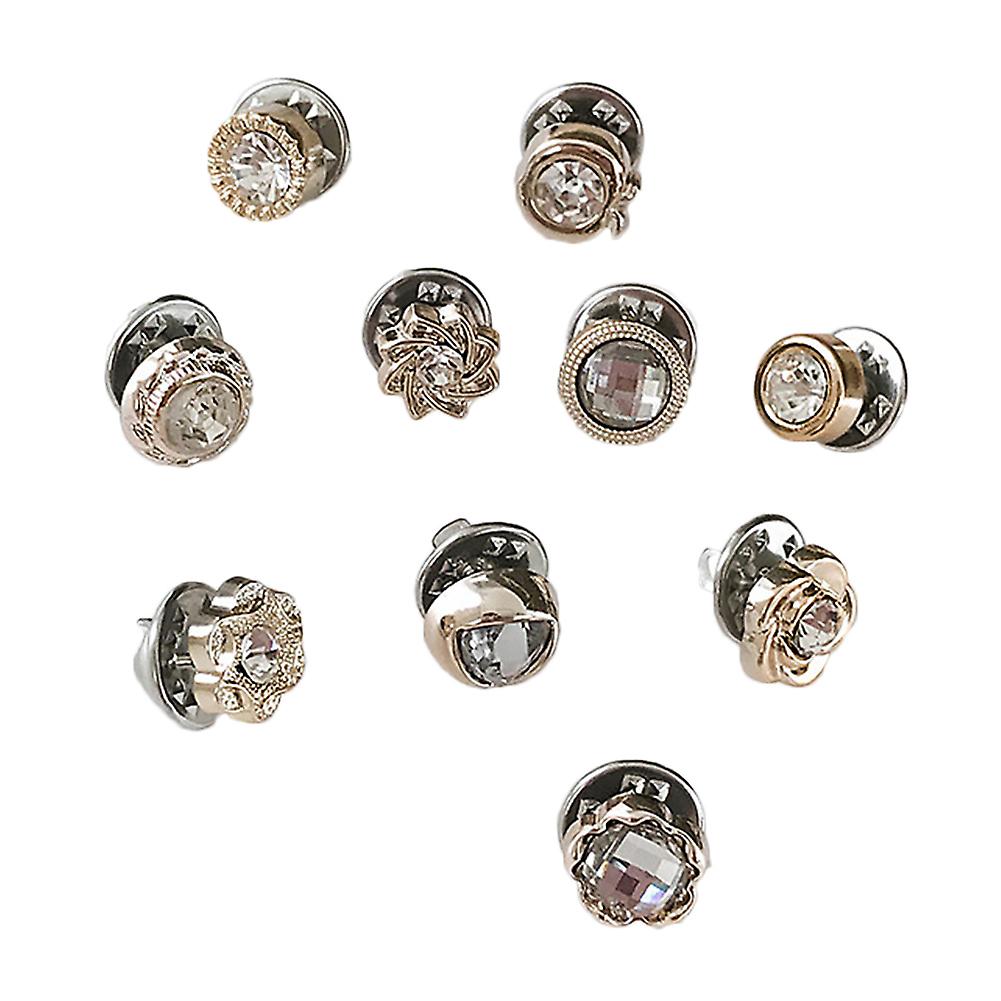 10Pcs Prevent Accidental Exposure Buttons Brooch Pins Badge