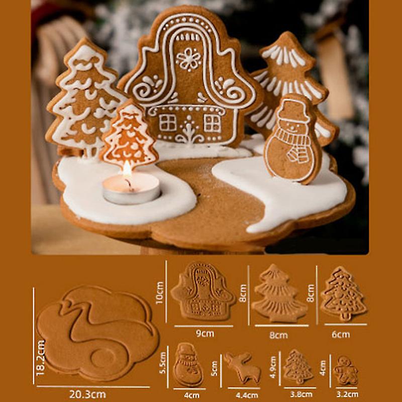 3d Chocolate Cake Decorating Christmas Cookie Baking Mold Sugarcraft Mould
