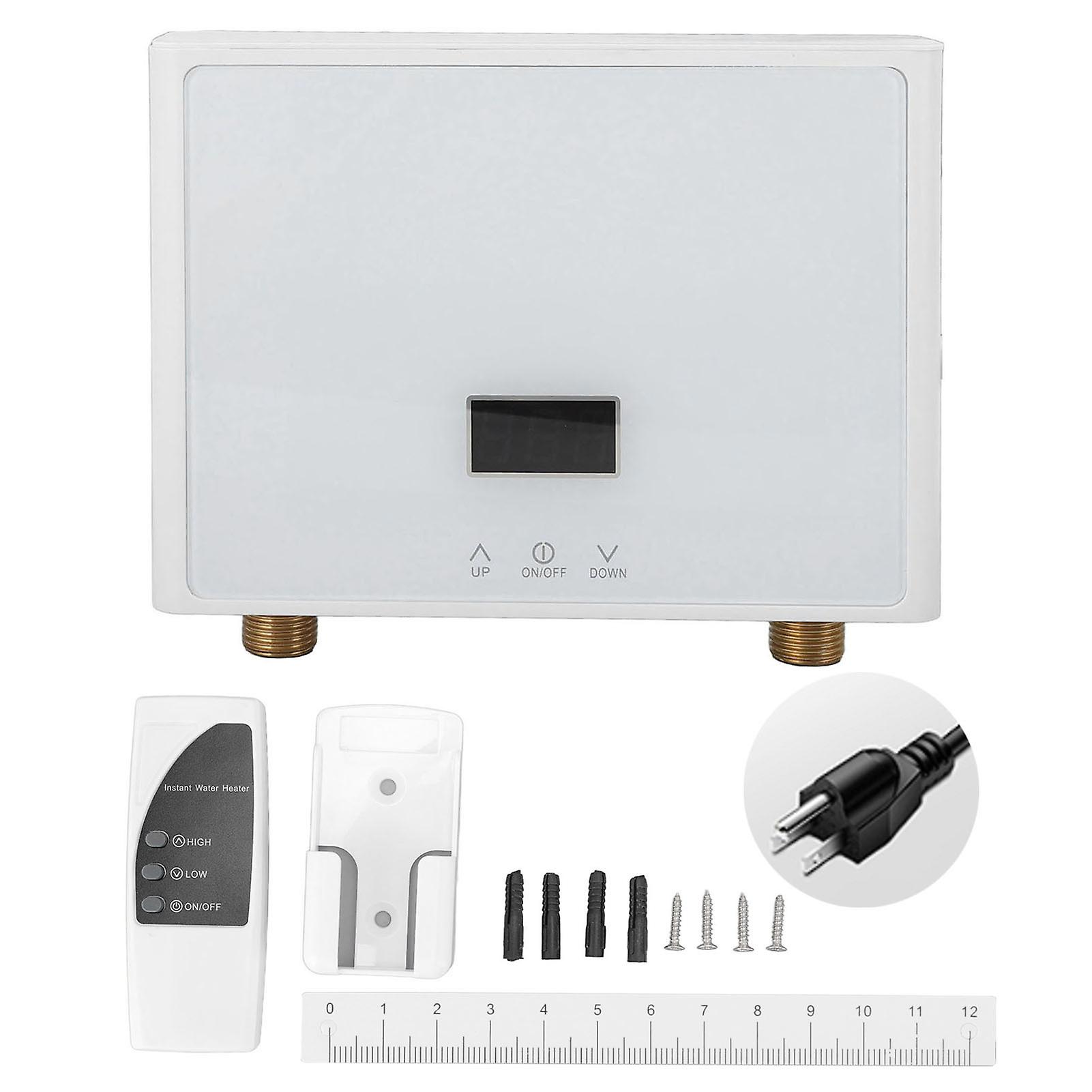 3000W Smart Instant Water Heater with Variable Frequency & Constant Temp for US 110V – White