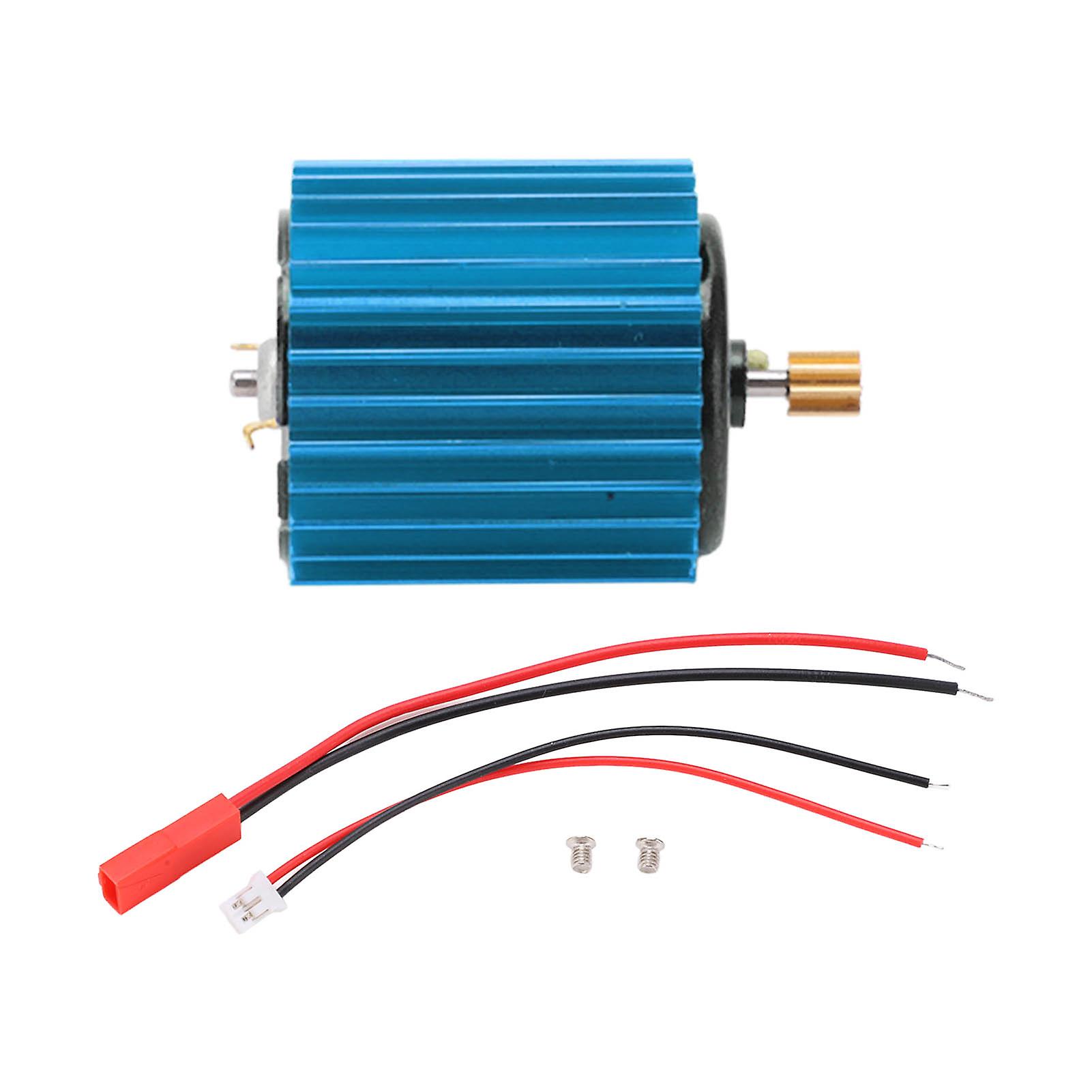 2 Speed Gearbox 370 Metal Gear Brushed Motor with Heat Sink for WPL RC Car Upgrade Parts AccessoriesBlue