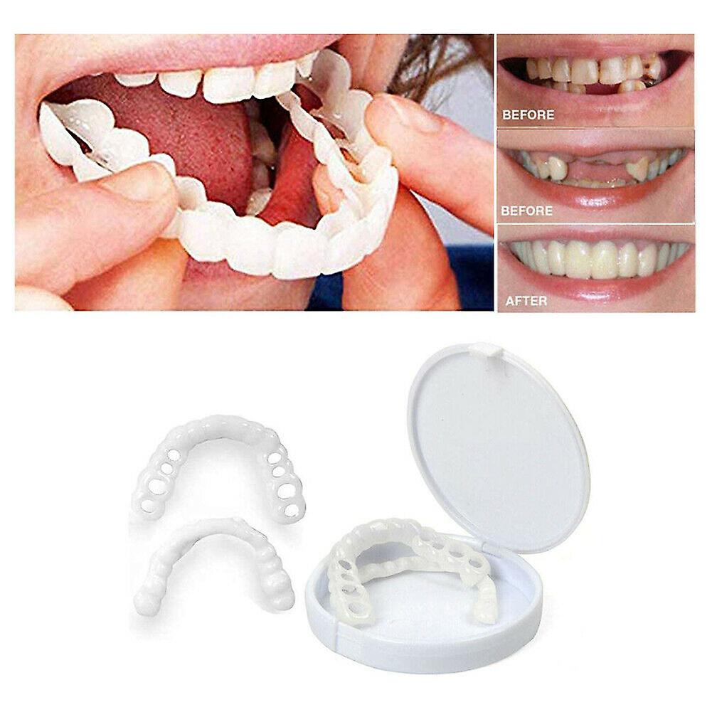 Smile Lower Felső műfogsor fogsor Héjak Hamis fogak Fogászati fogtakaró Új