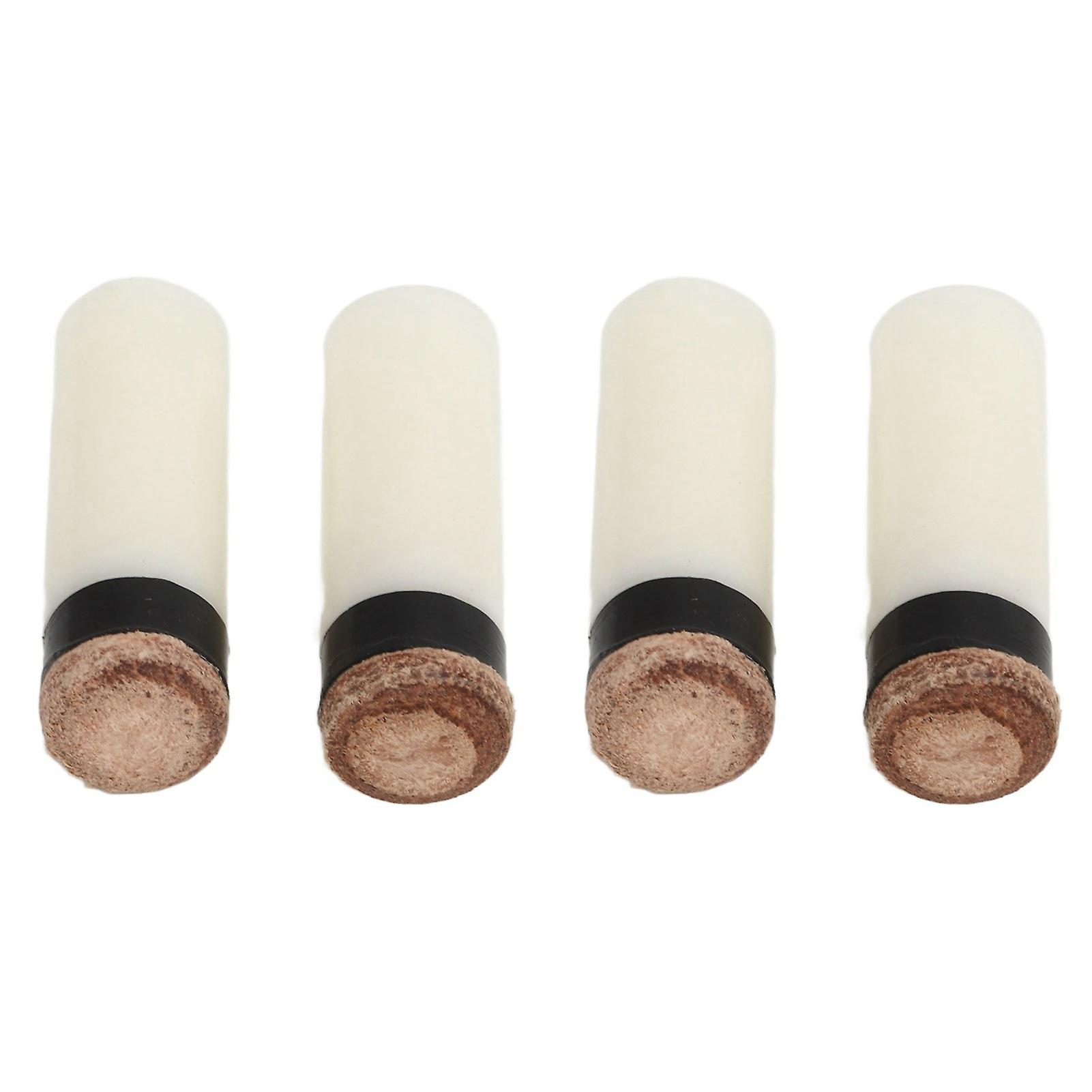 12PCS Pool Cue Tips 11mm PU Leather and Plastic Universal Cue Tip Replacements for Billiard Hall