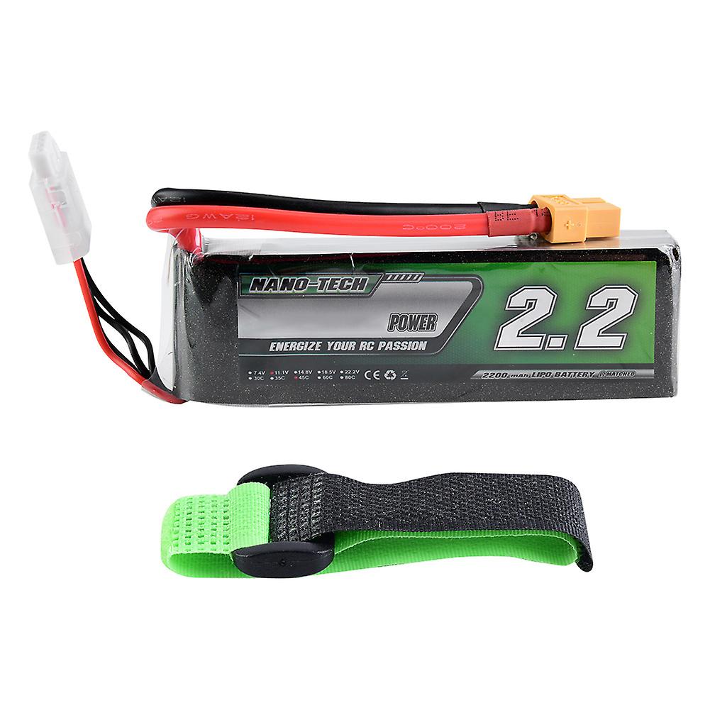 Airtonk POWER 2200mAh 11.1V 45C XT60 Plug LiPo Battery for RC Car/Airplane/Boat