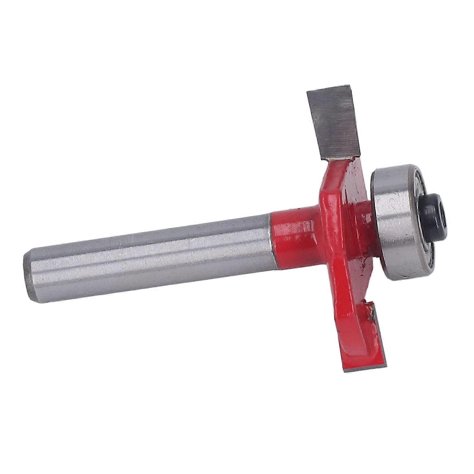 T Type Router Bit Ball Shaped Tungsten Alloy PTFE Coating Woodworking Milling Cutter 1/4x3/16