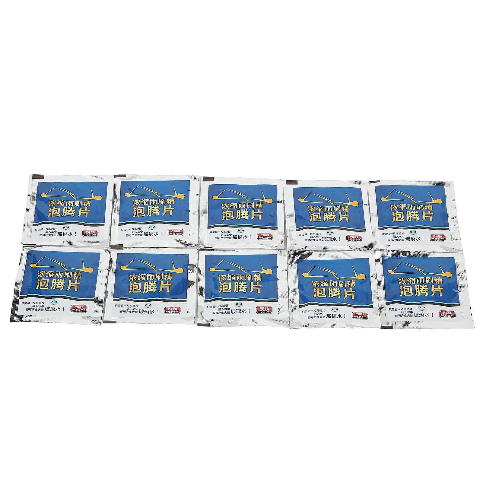 Blue Oxalic Acid Effervescent Windshield Washer Fluid Tablets, 10Pcs/Box