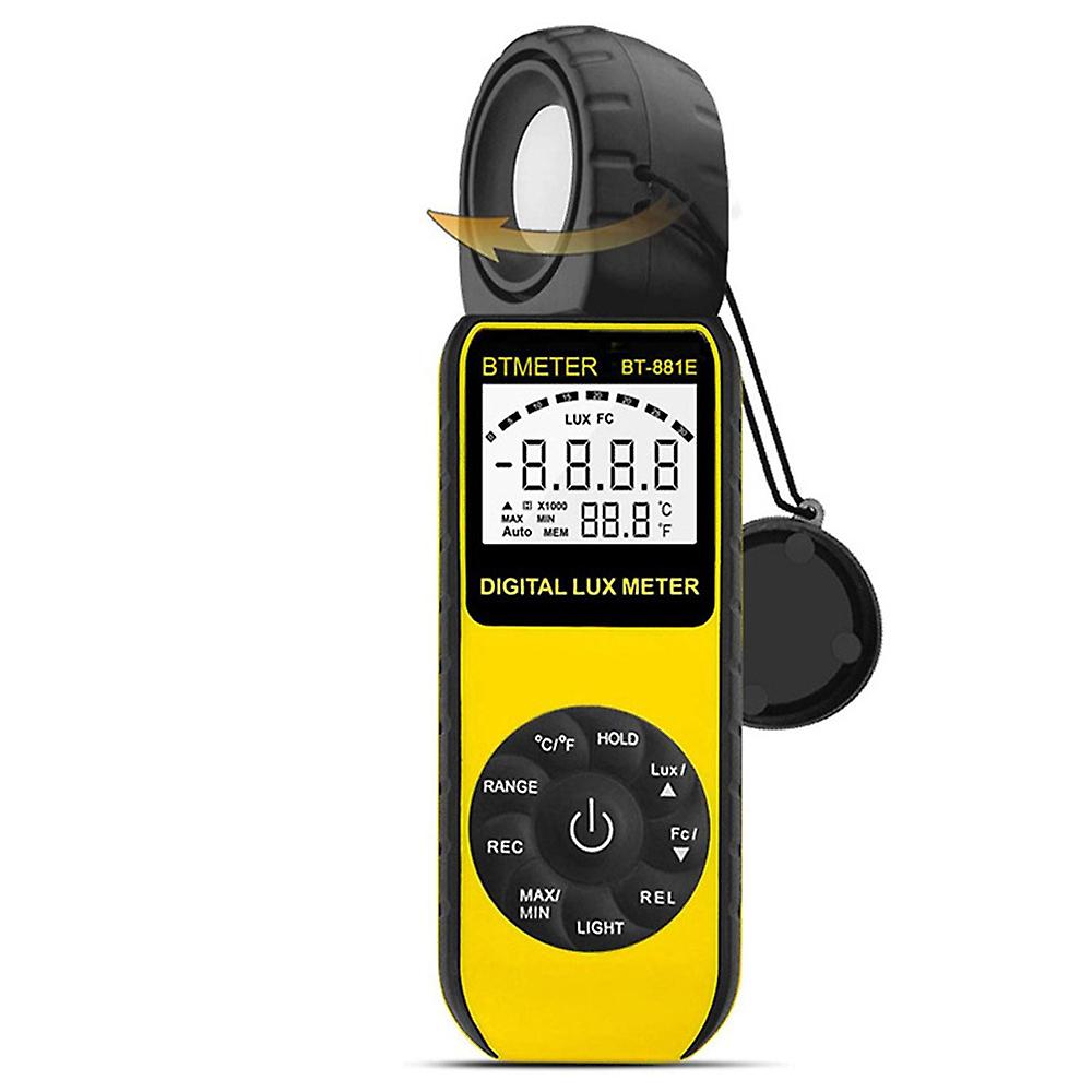 Digital Light Meter 300,000 Lux HoldPeak-881E, Brightness/Clear Meter, Light Meters
