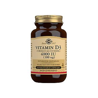 Solgar Vitamin D3 (Cholecalciferol) 4000 IU (100 µg) - 60 Vegicaps