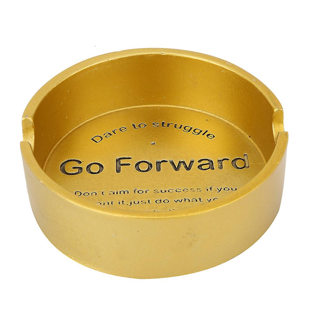 Delicate Handicraft Resin Cigarette Ashtray Vintage Home Decoration(Gold)