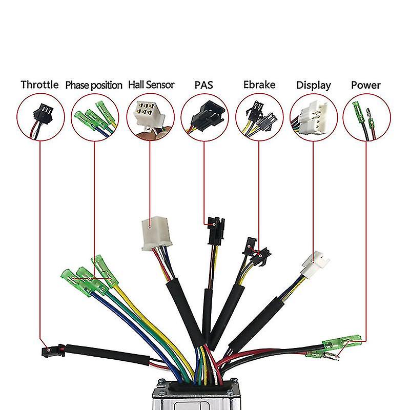 Dropship-36v 48v 350w 17a Electric Bicycle Sine Wave Controller With Led900s Display&thumb Throttle And Sensor E-bike Accessorie