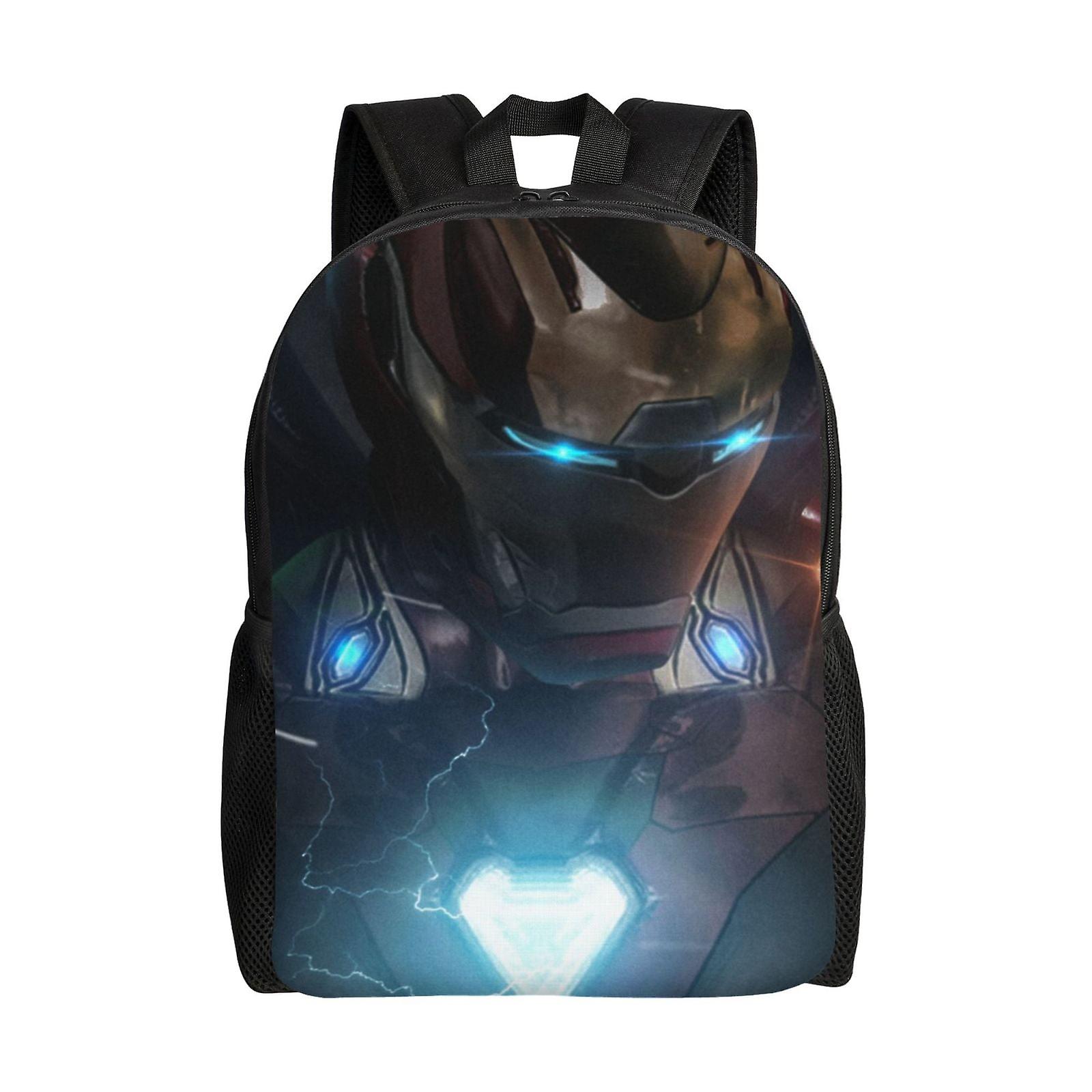 Iron Man Backpack, Travel Laptop Backpack, Water Resistant College School Computer Bag, Durable