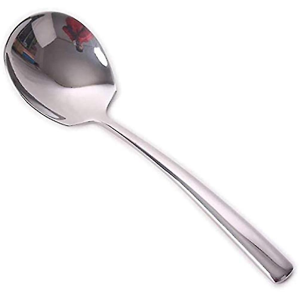 Large Serving Spoons, Set of 4 Stainless Steel Large Serving Spoons with Mirror Finish for Elegant B