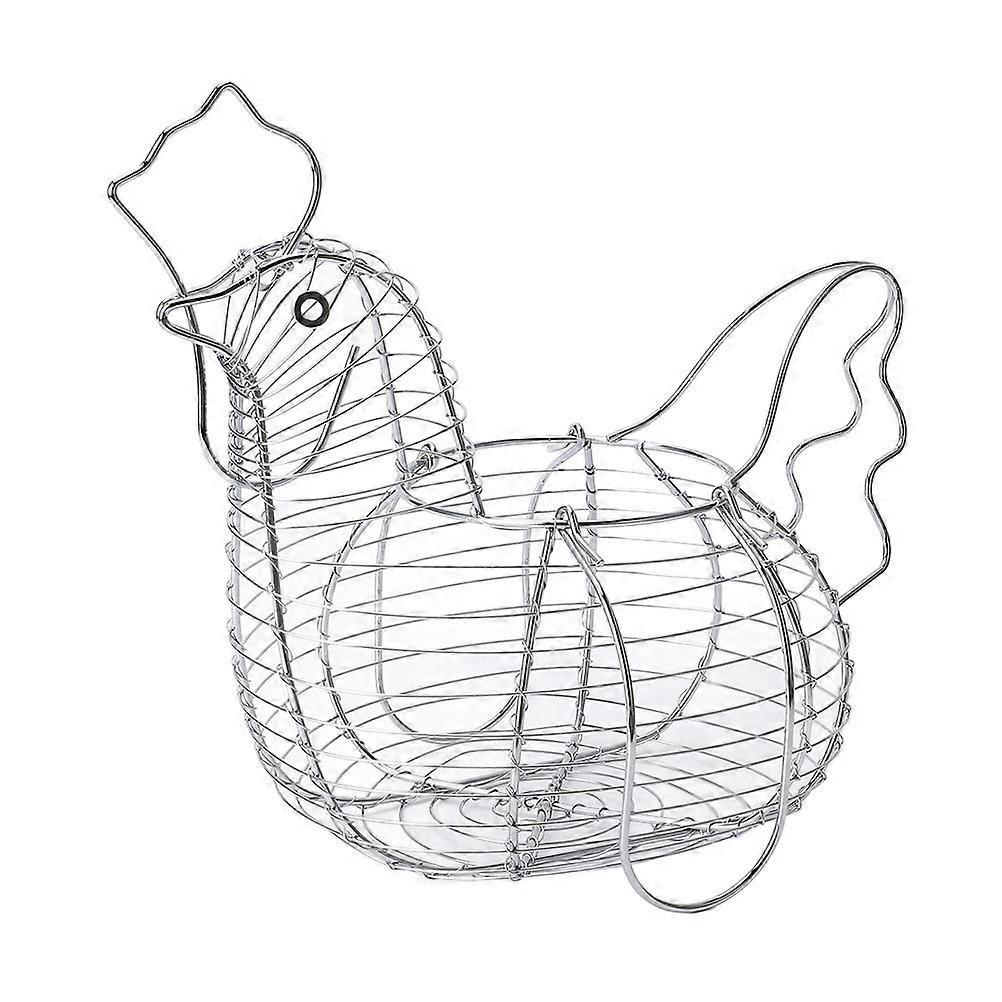 Wrought Egg Shaped Egg Container Woven Egg Basket