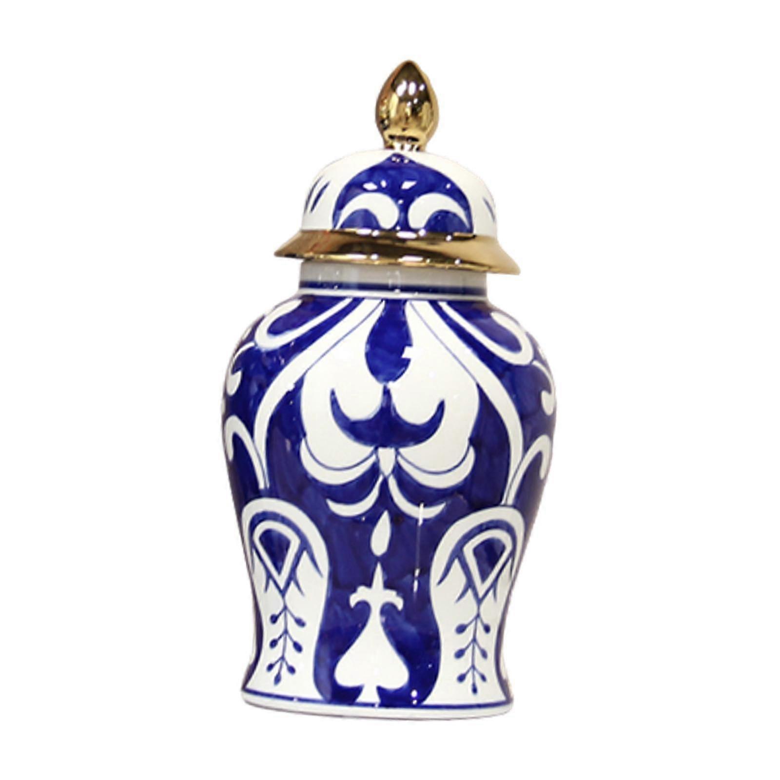 Ceramic Ginger Jar Vase Decor Porcelain Decor Jar for Table Wedding Interior