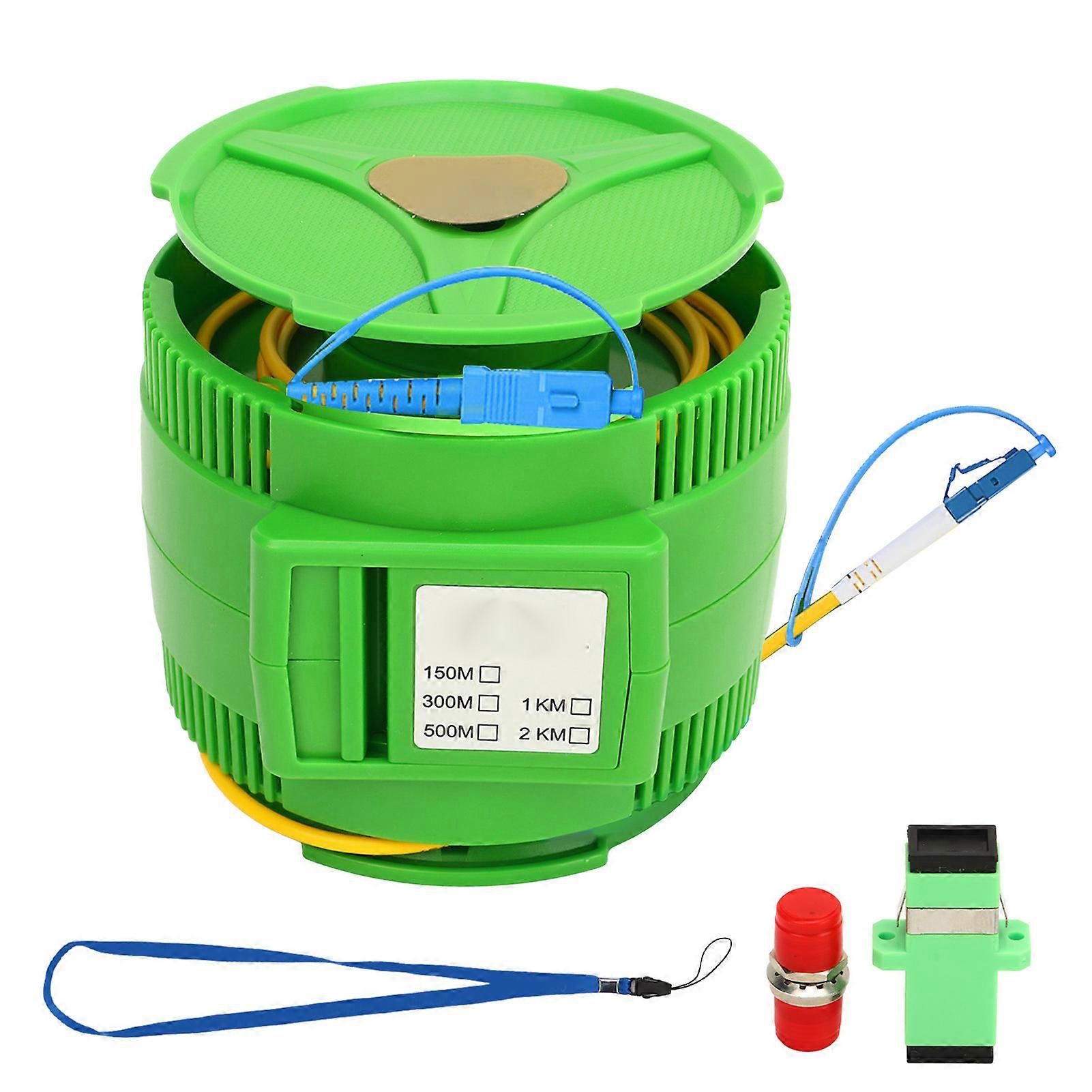 OTDR Launch Cable Box Optic Fiber Elminator SM Singlemode SCUPC to LCUPC Test Tool 2000meter