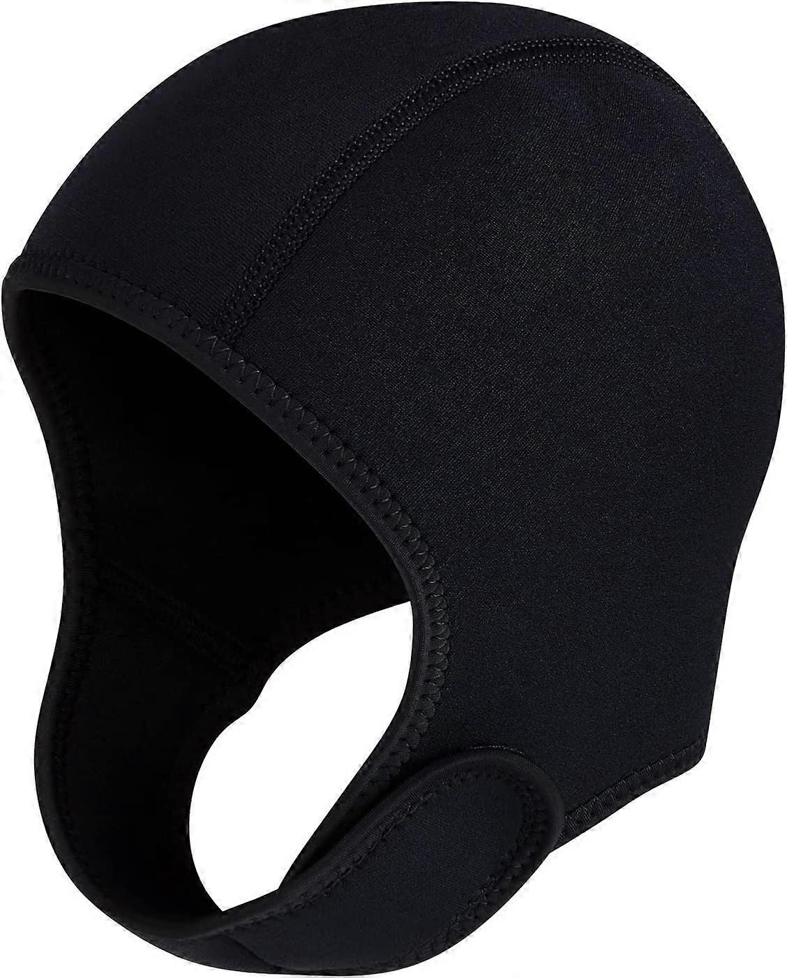 Diving Hood, 2.5mm Neoprene Dive Cap Surf Cap, Stretchable Diving Cap with Chin Strap, Thermal Wetsuit Hood Cap